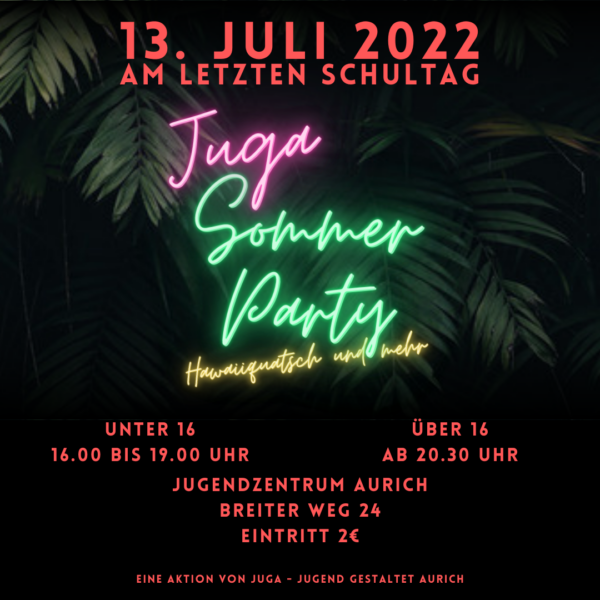 JUGA Sommerparty Aurich