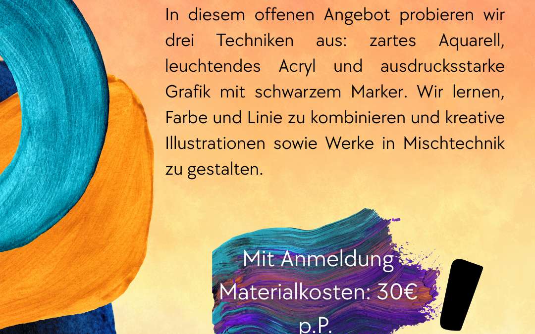 Malkurs – Aquarell, Acryl, Grafik